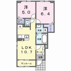 前橋大島駅 徒歩21分 1階の物件間取画像